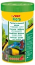  Sera FLORA - хлопьевидный растительный корм со спирулиной для всех растительноядных рыб (африканские цихлиды, пецилиевые) 100 мл
