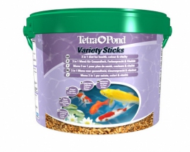 Tetra Pond Variety Sticks, 10L - Смесь из трех различных видов палочек, полноценное и разнообразное кормление